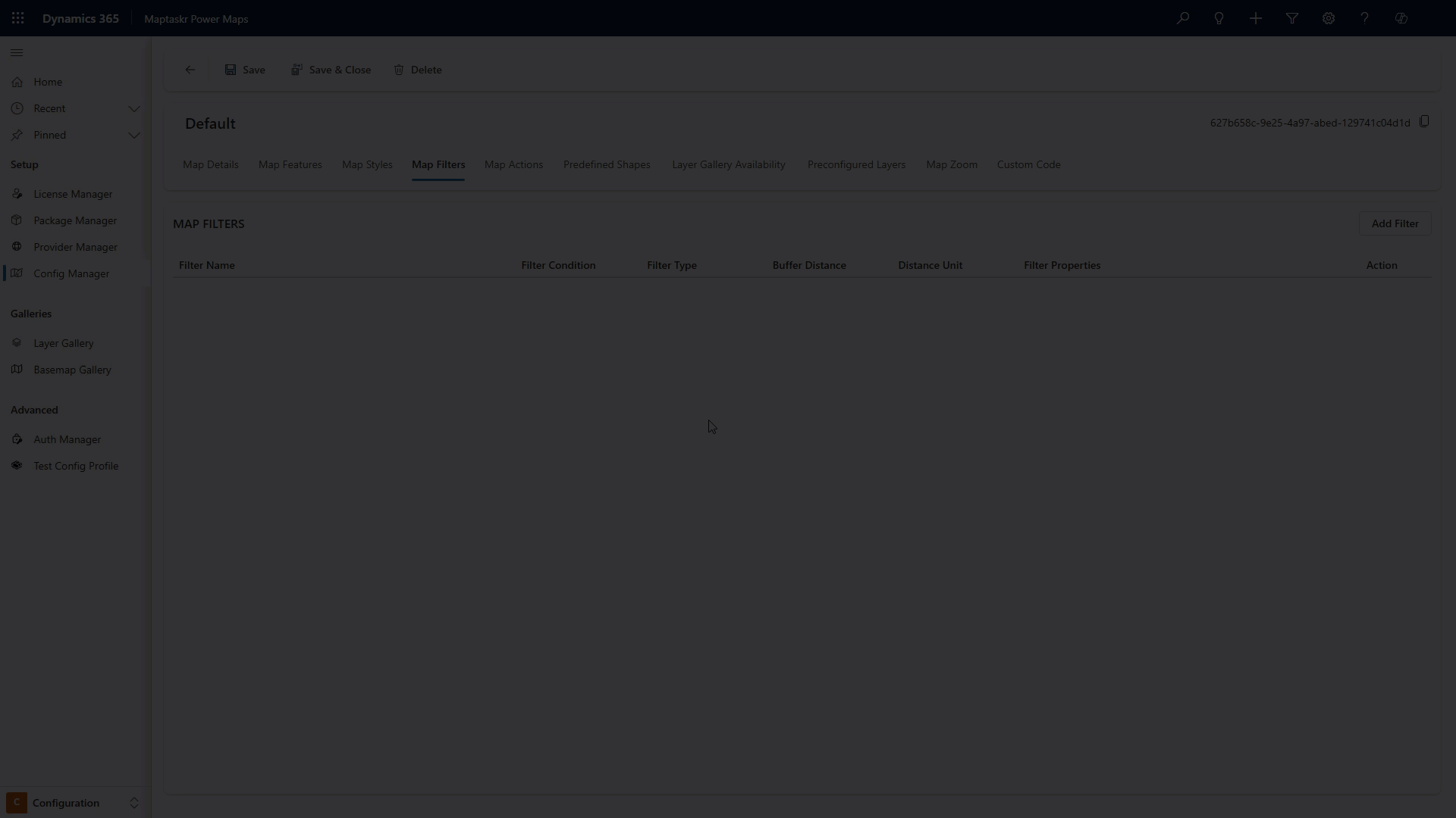 Applying a Geolocation filter