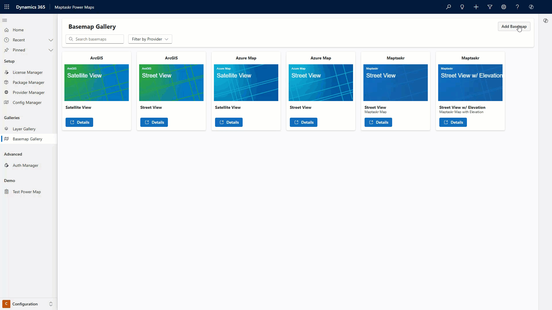 Add basemap connection