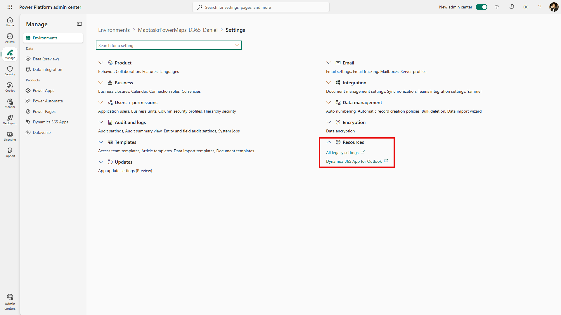 Open All Legacy Settings