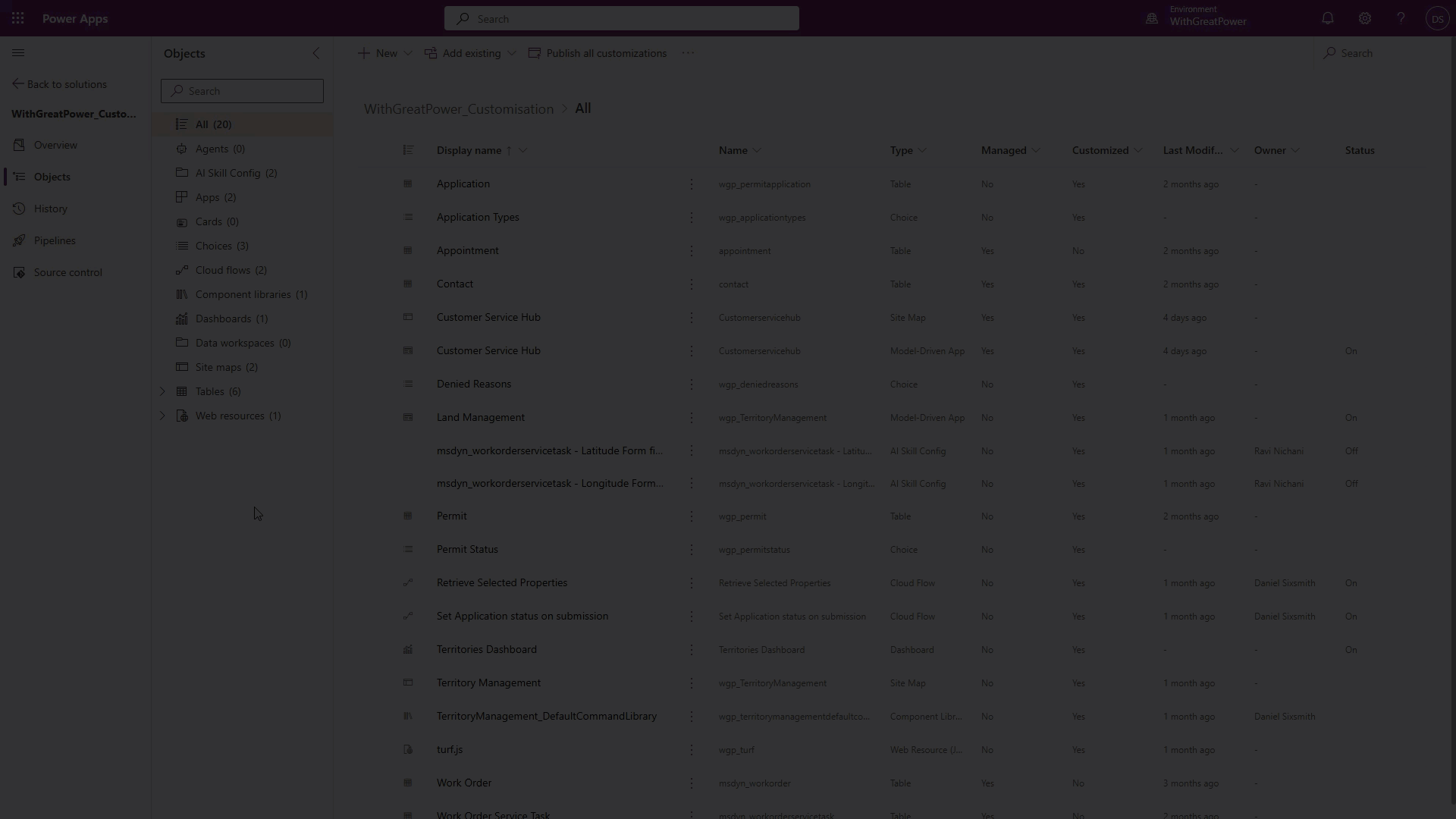 Create new canvas page