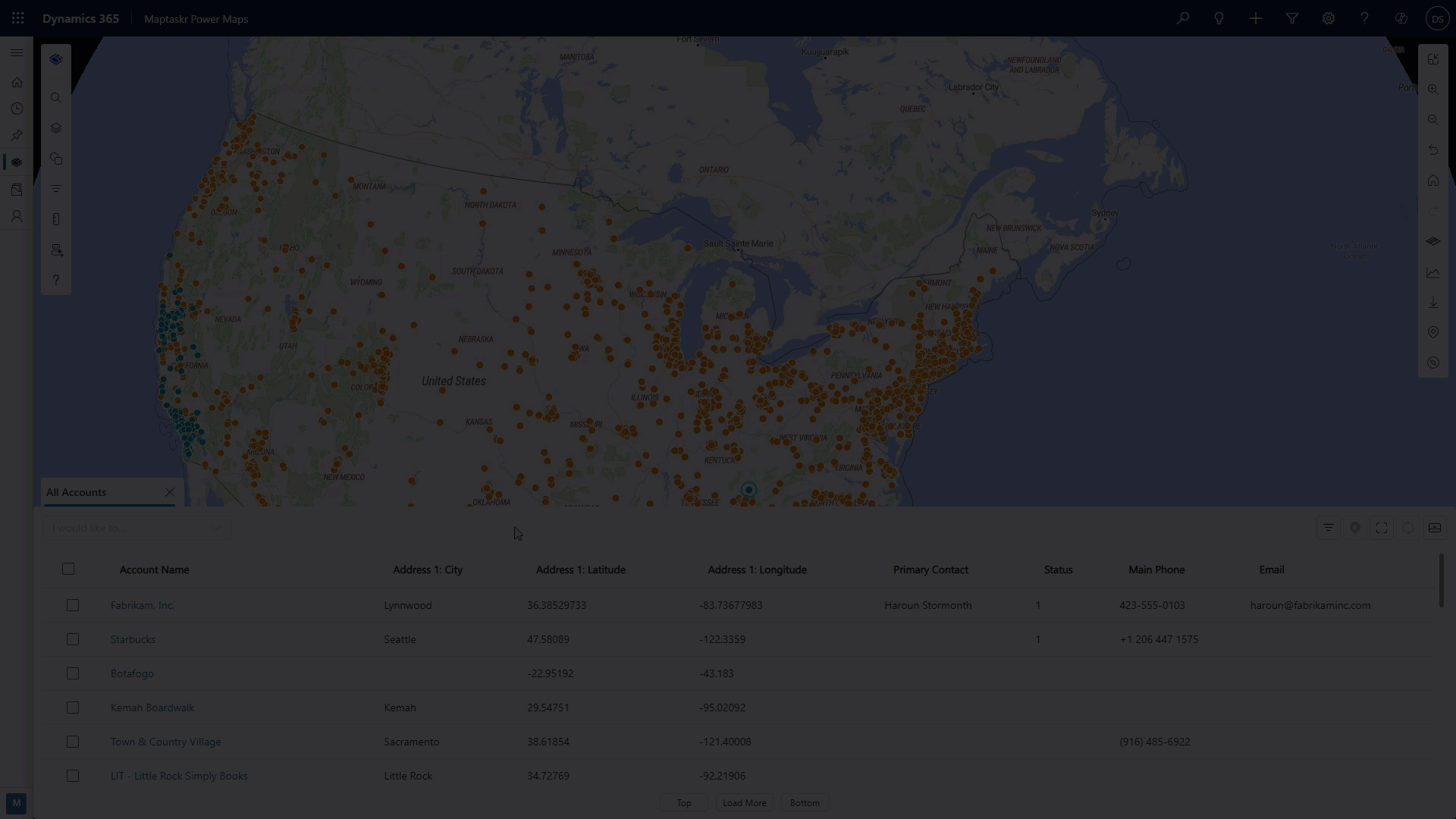 Opening the data tab