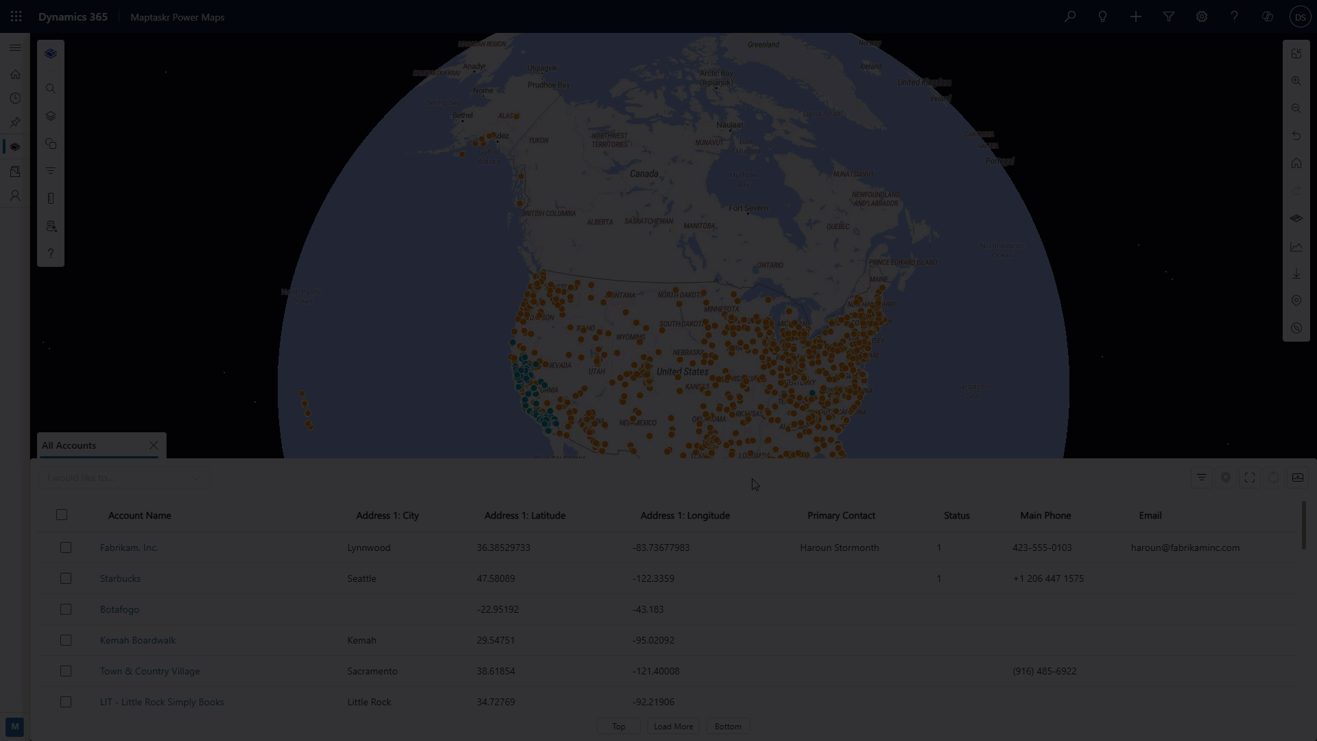Opening the data tab