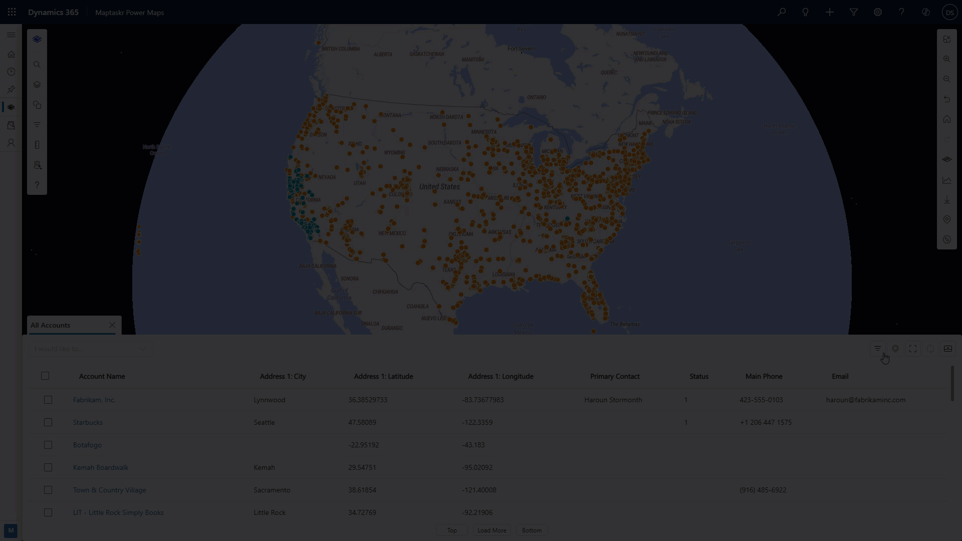 Opening the data tab