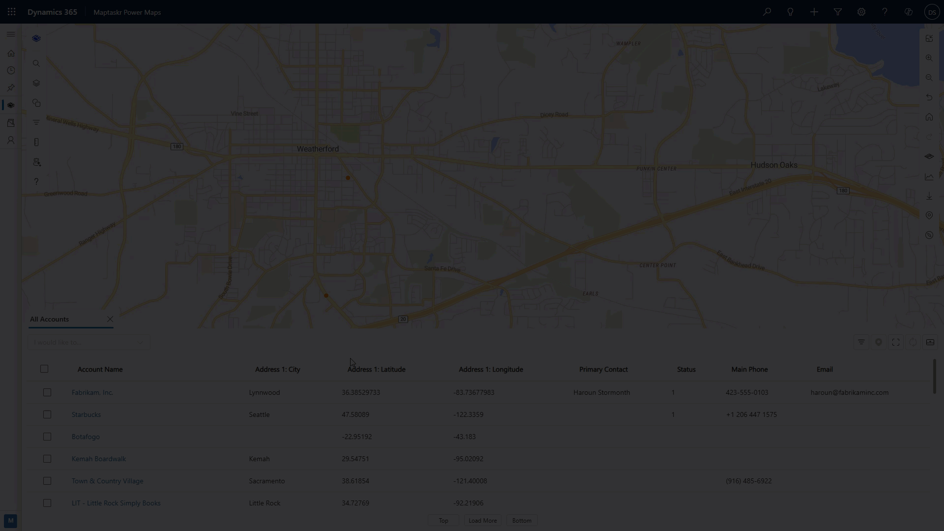 Opening the data tab