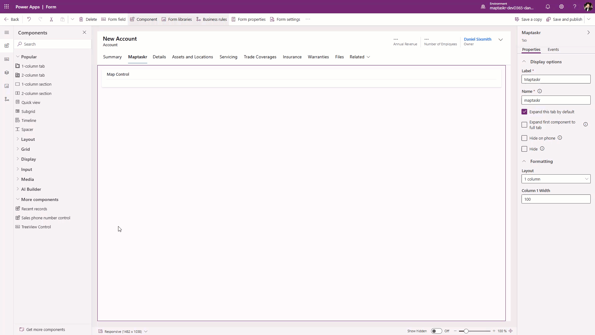 Adding a new component