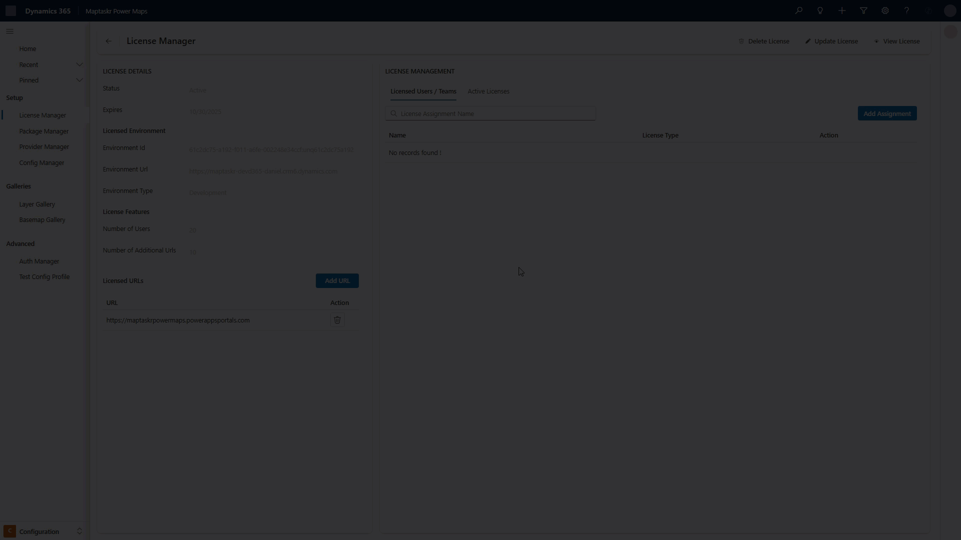 Assign a user a license