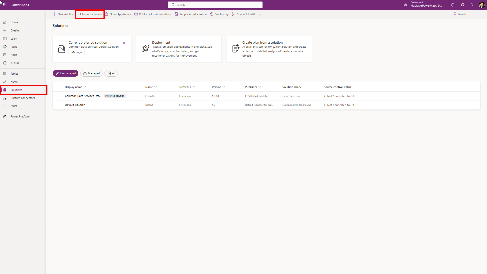 Select Import Solution