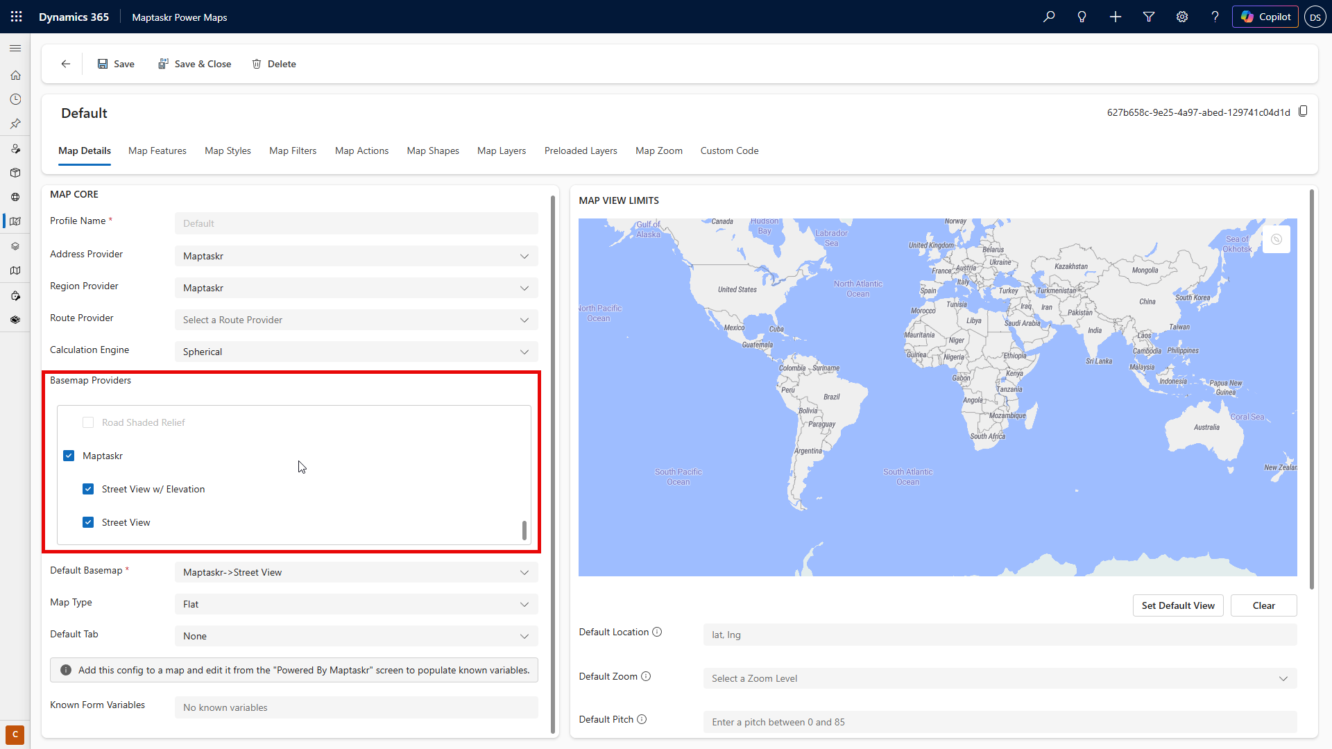 Config Manager Map View