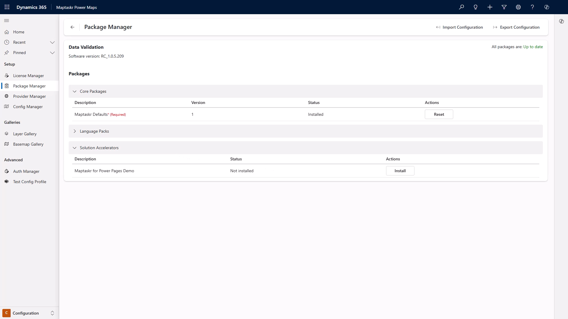 Power Pages Install Package