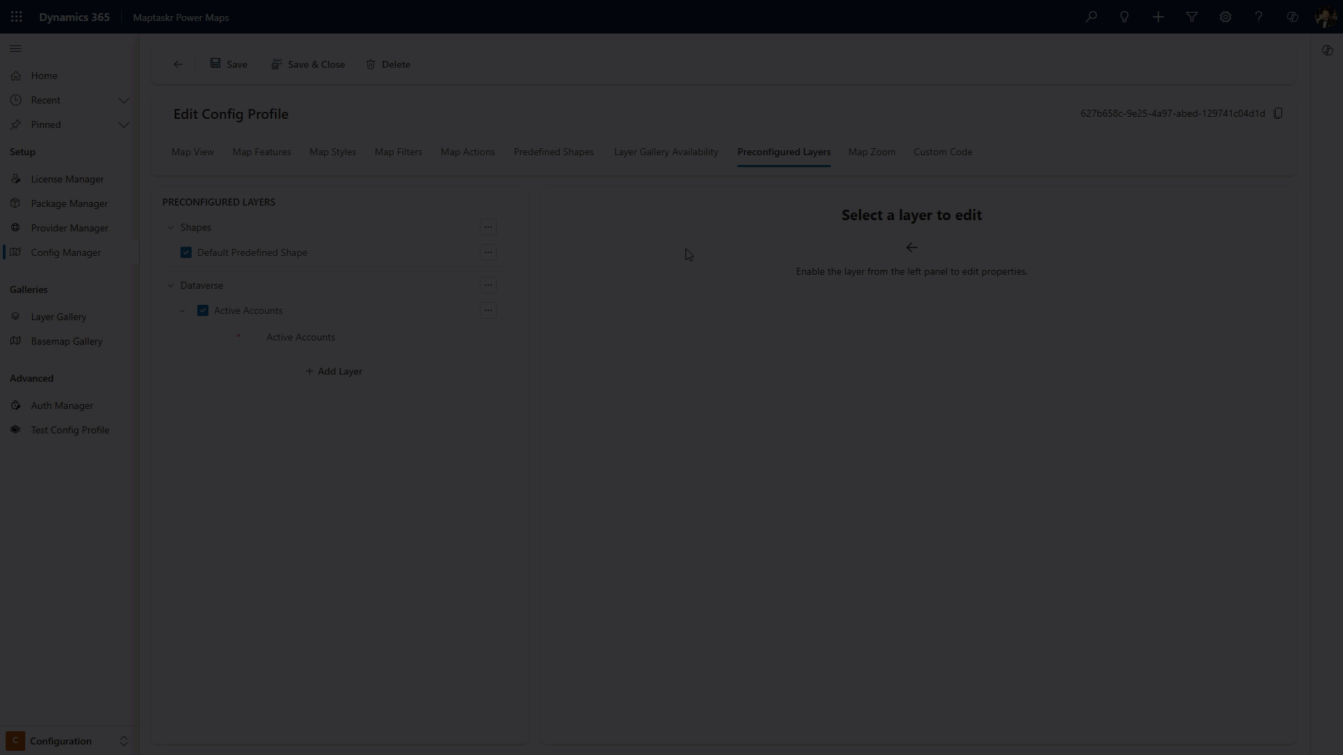 Layer Gallery filtering