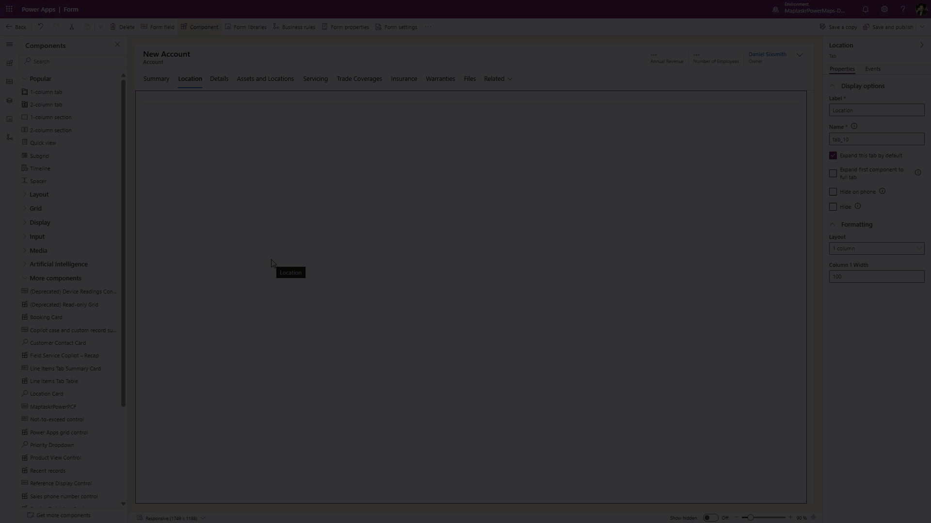 Inset Map PCF Control