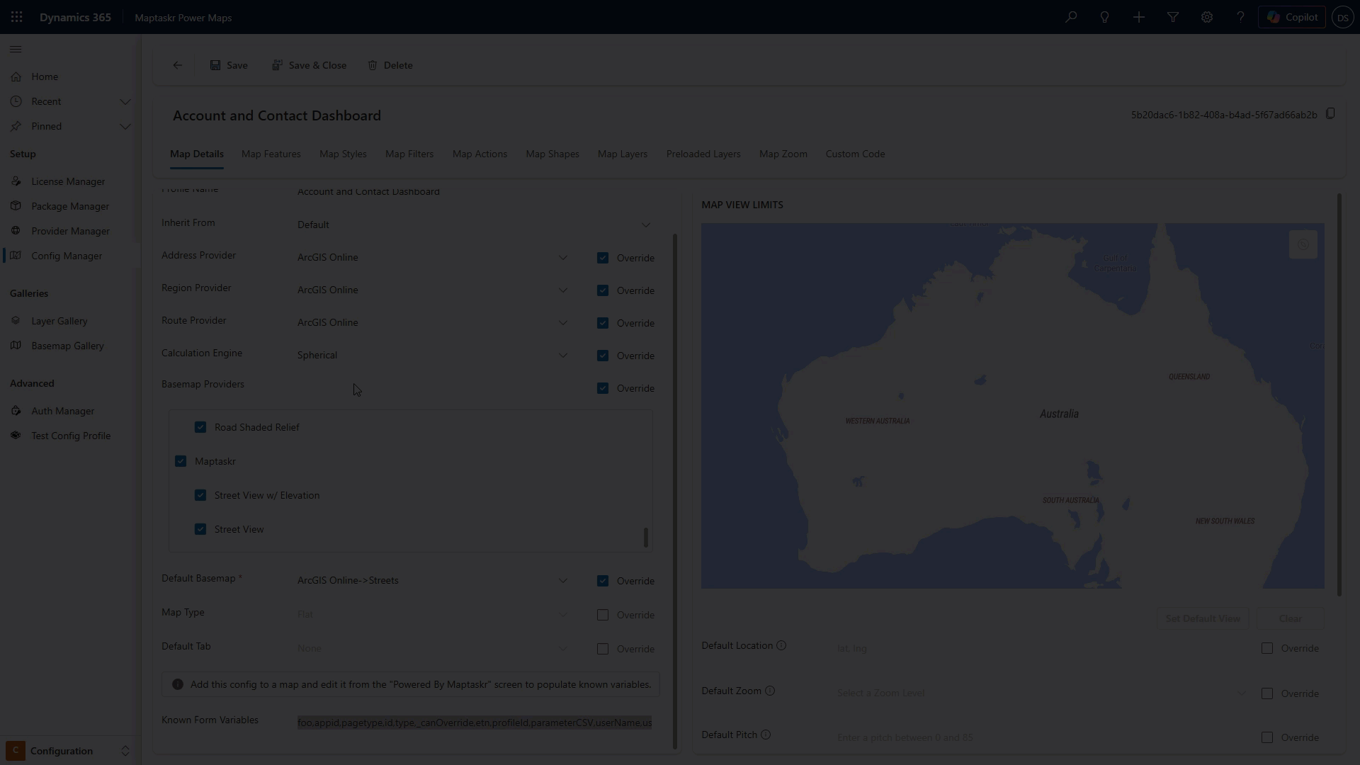 Dynamic Variables Population